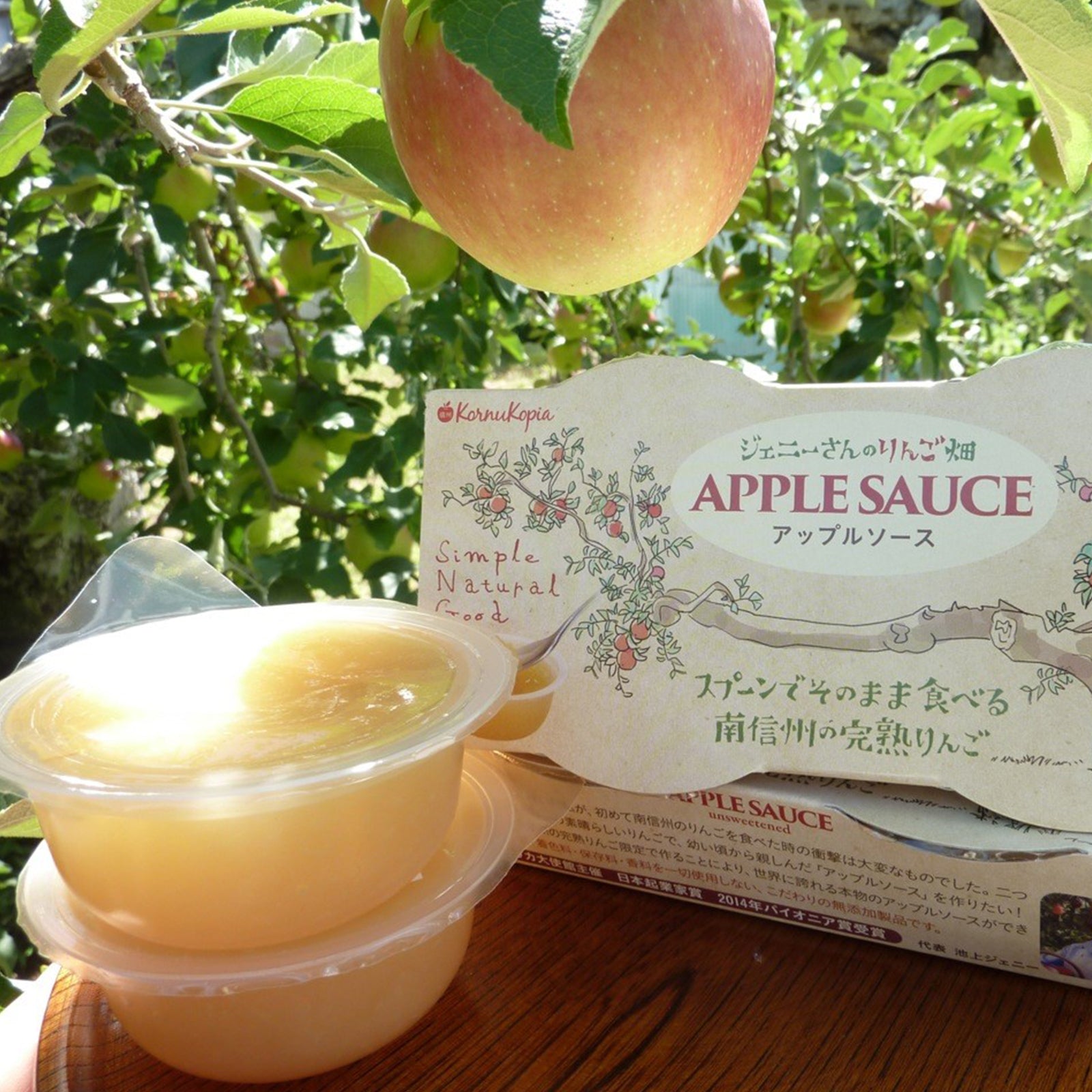 All-Natural Additive-Free Apple Sauce from Japan (73g x 6) - Horizon Farms