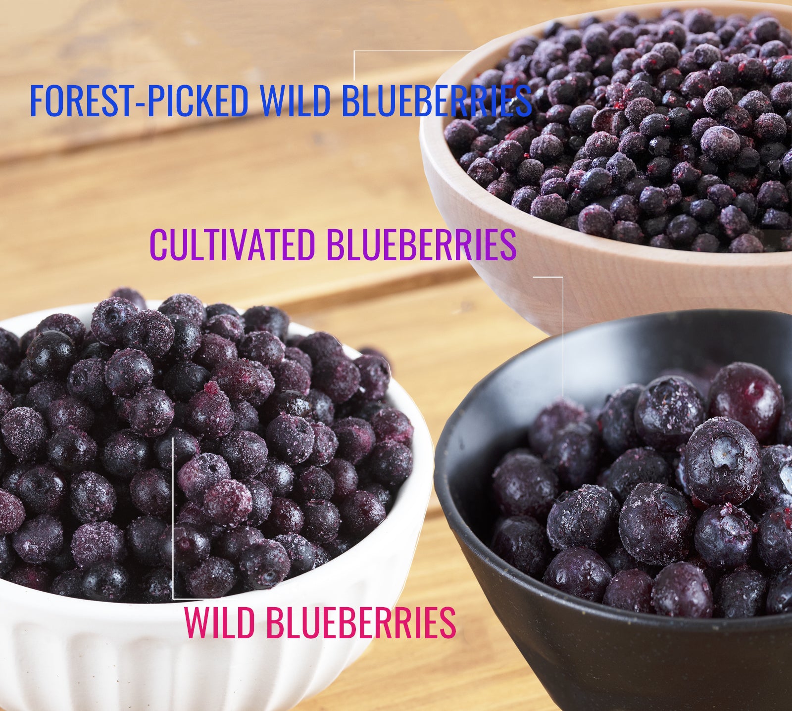 Organic Frozen Blueberries from Chile (1kg) - Horizon Farms