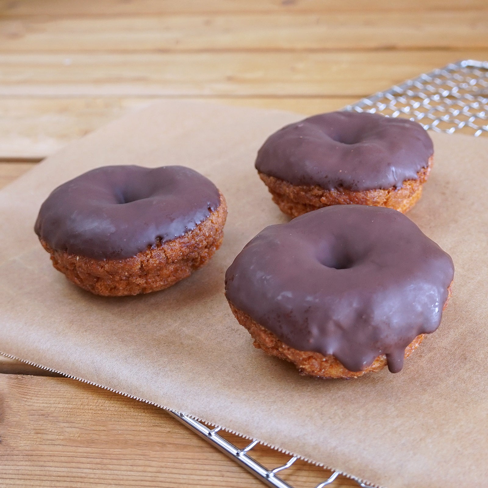 All-Natural Artisan Dairy-Free Egg-Free Chocolate Donuts (3pc) - Horizon Farms