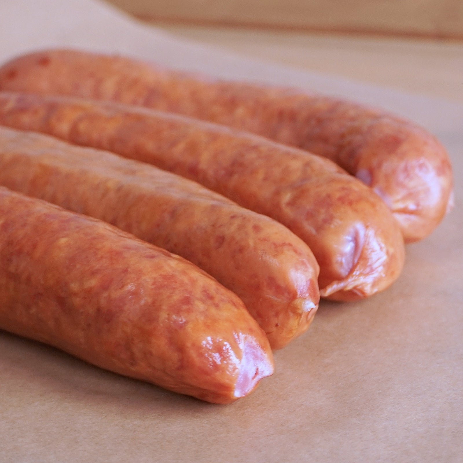 All-Natural Free-Range Kurobuta Pork Uncured Smoked Sausages from Iowa (4pc) - Horizon Farms