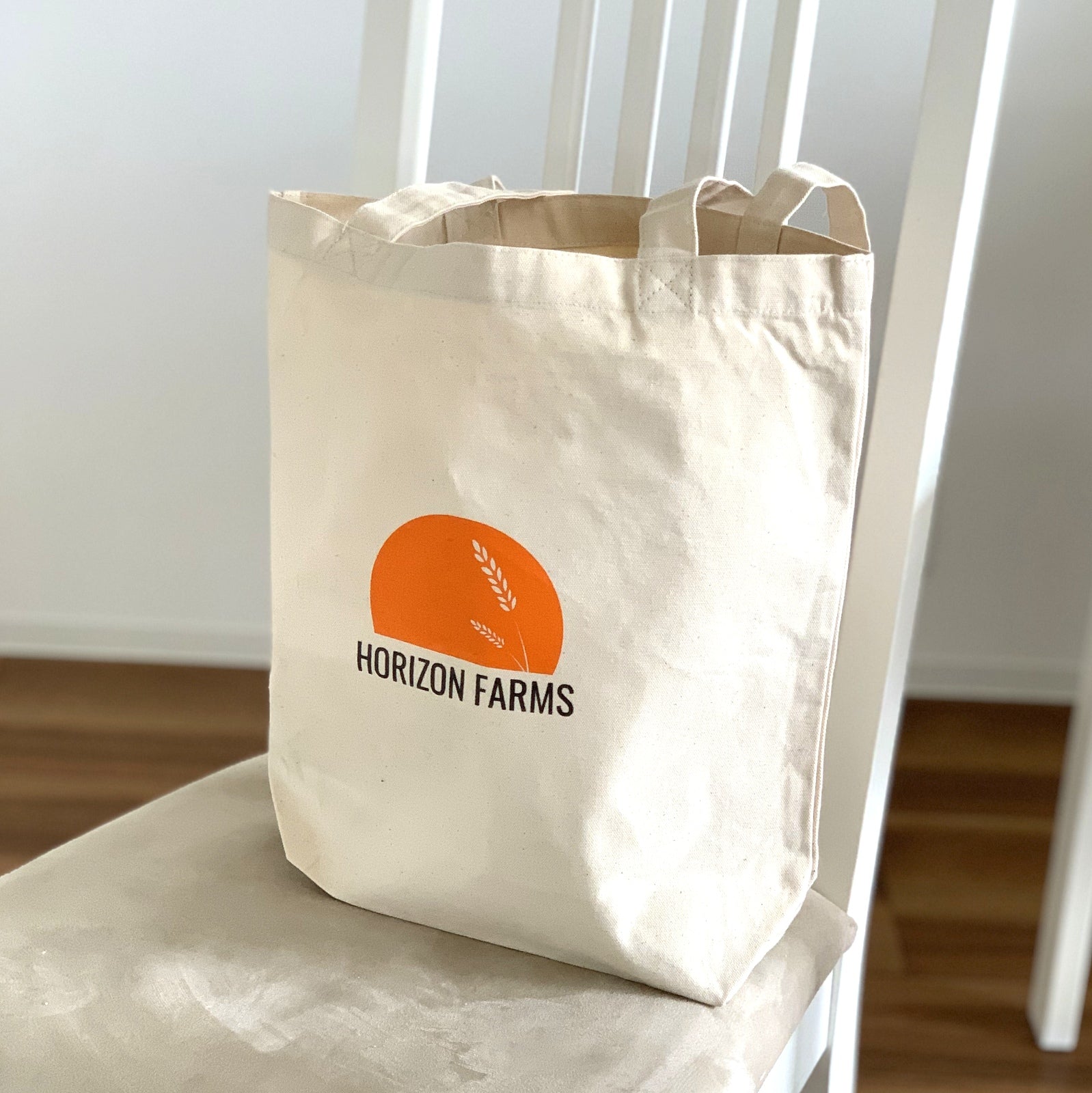 Original Compact Eco Tote Bag 100% Organic Cotton Unbleached - Horizon Farms