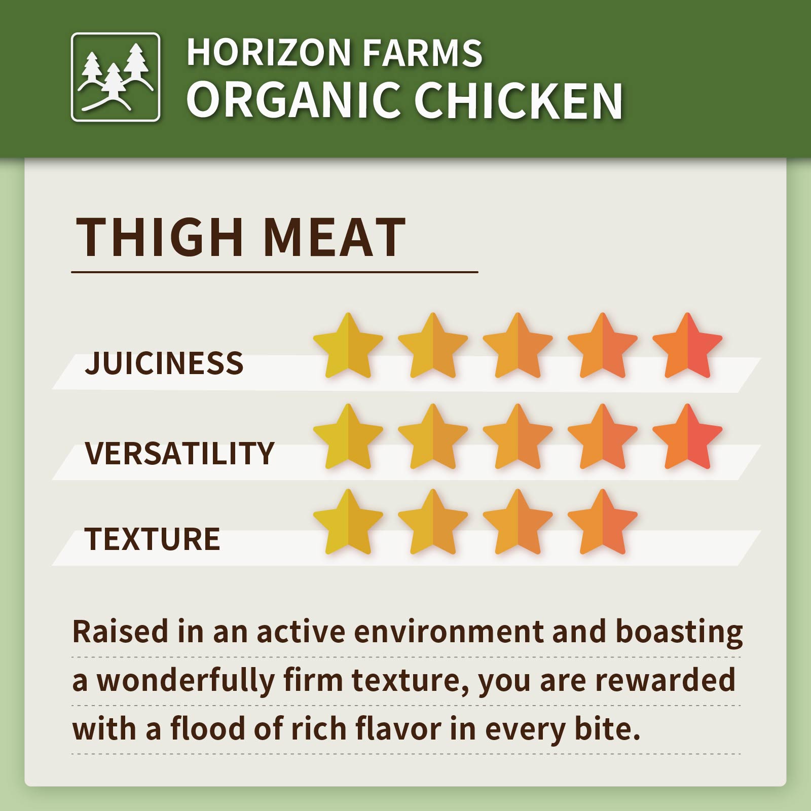 Organic Free-Range Chicken Bone-In Thighs from New Zealand (400g) - Horizon Farms