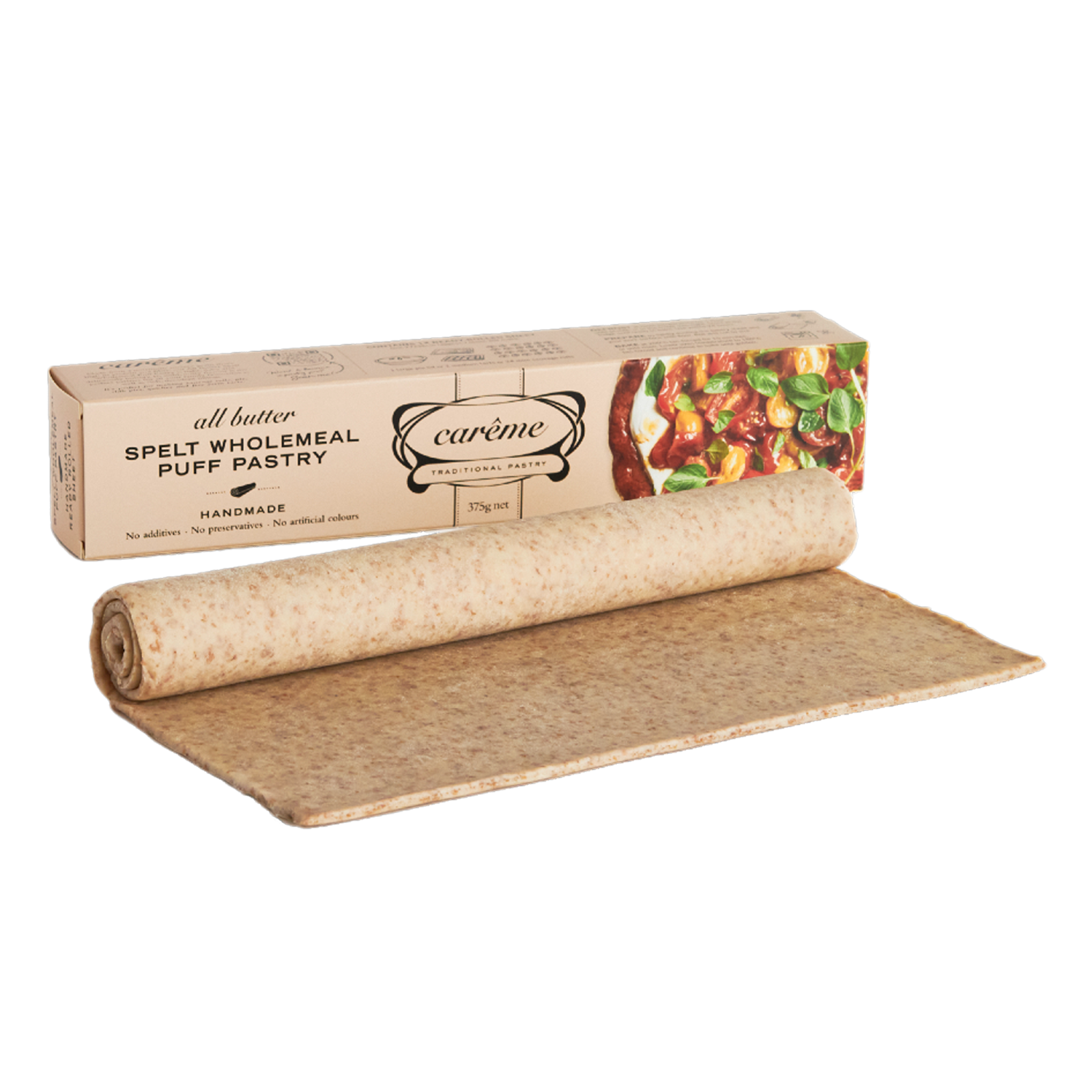 All-Natural Spelt Wholemeal Butter Puff Pastry Sheet from Australia (27cm x 36cm) - Horizon Farms