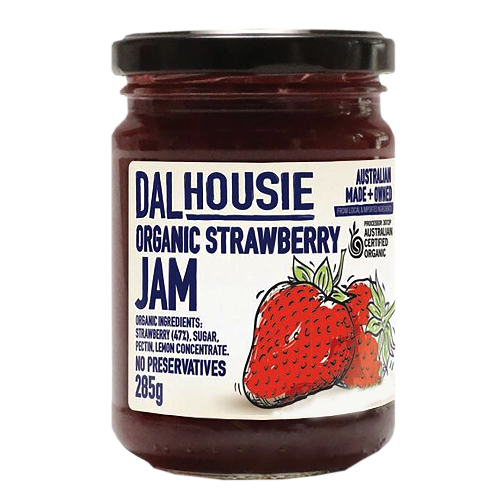 Certified Organic Strawberry Jam from Australia (285g) - Horizon Farms