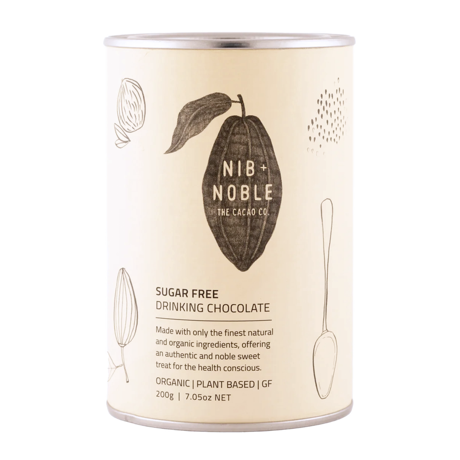 Organic Sugar-Free Raw Cacao Hot Chocolate Mix from Australia (200g: 9 servings / 1kg: 46 servings) - Horizon Farms