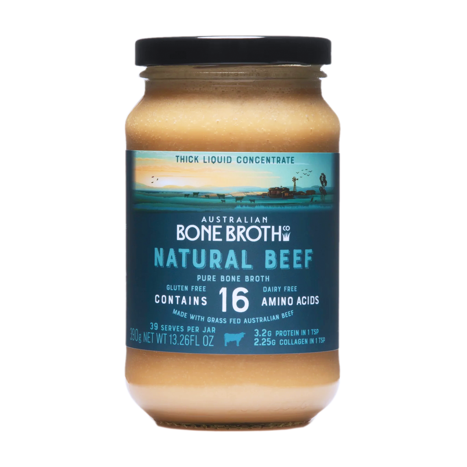 All-Natural Grass-Fed Beef Bone Broth Concentrate (390g/39 servings) - Horizon Farms