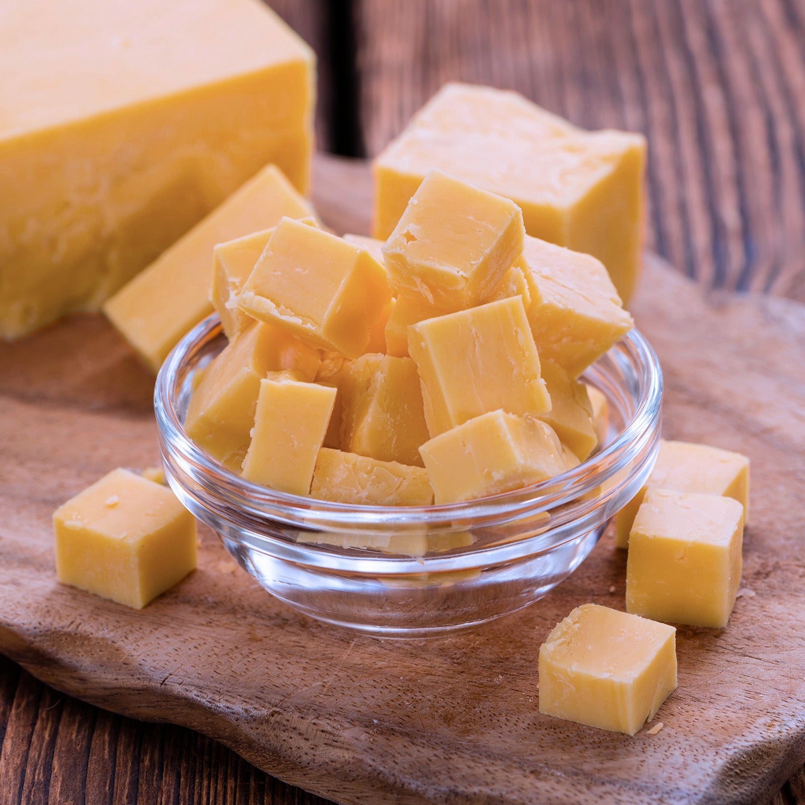 Certified Organic Grass-Fed Cheddar Cheese Cubes (250g) - Horizon Farms