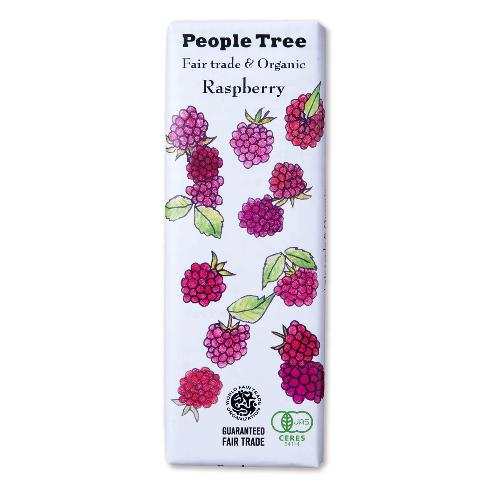 Certified Organic Fair-Trade People Tree Milk Chocolate & Raspberry from Switzerland (50g) - Horizon Farms