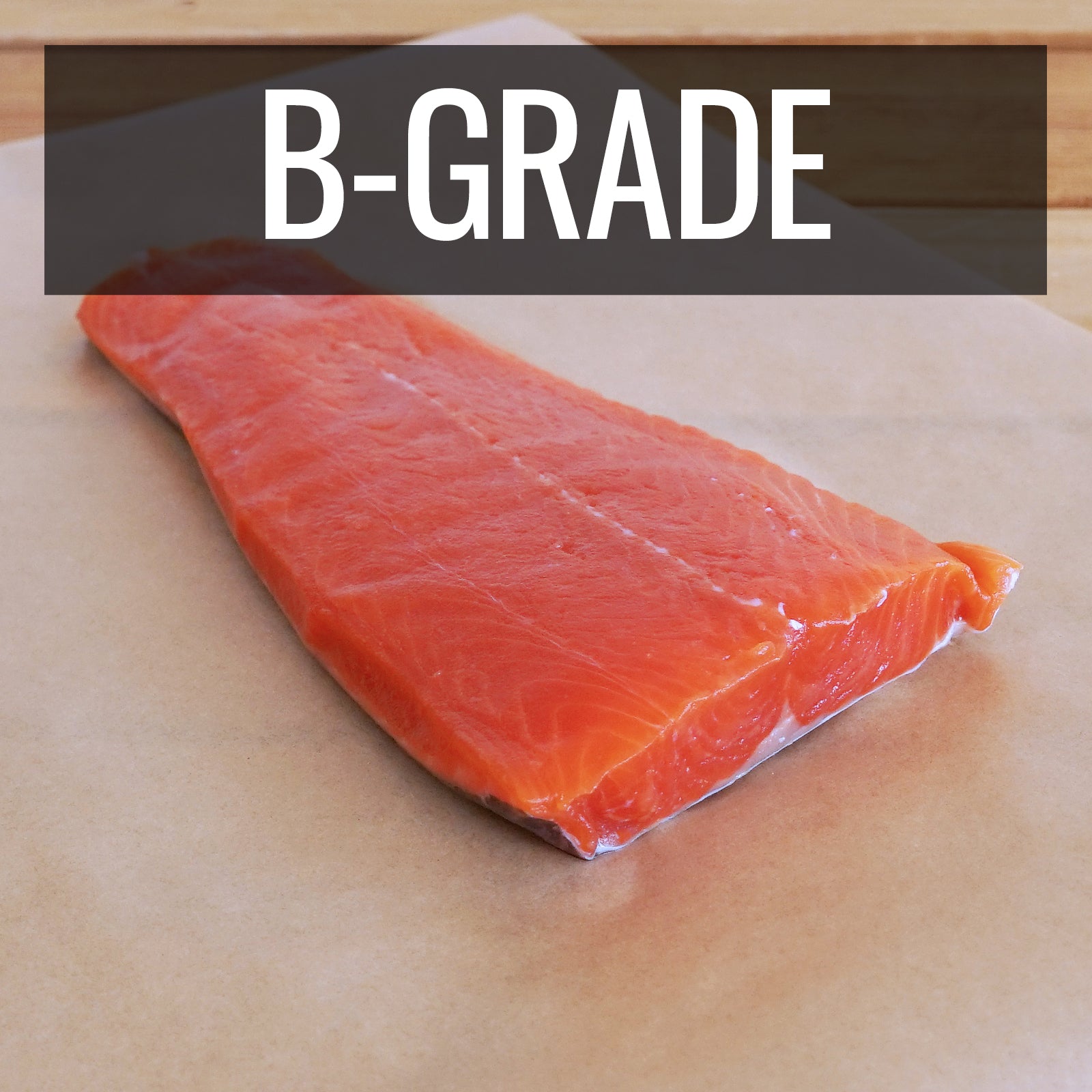 Wild-Caught Sashimi Grade Sockeye Salmon Fillet Portion from Canada B-Grade (200g) Best By: March 9th, 2025