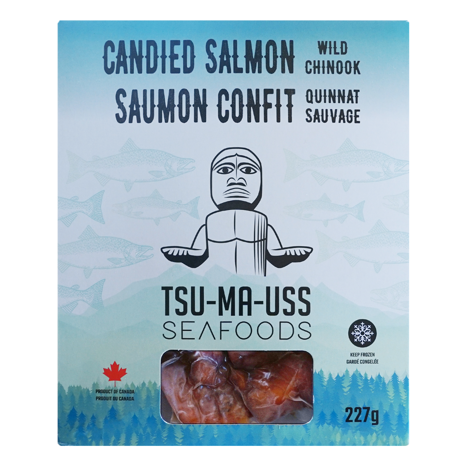 Wild-Caught Candied Chinook Salmon Nuggets from Canada (227g) - Horizon Farms