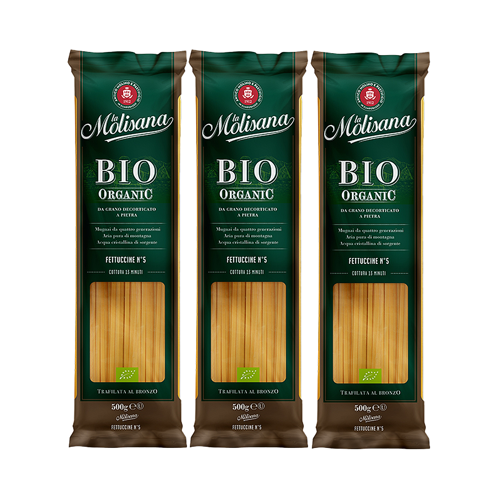 Certified Organic Fettuccine Pasta from Italy (500g x 3) - Horizon Farms