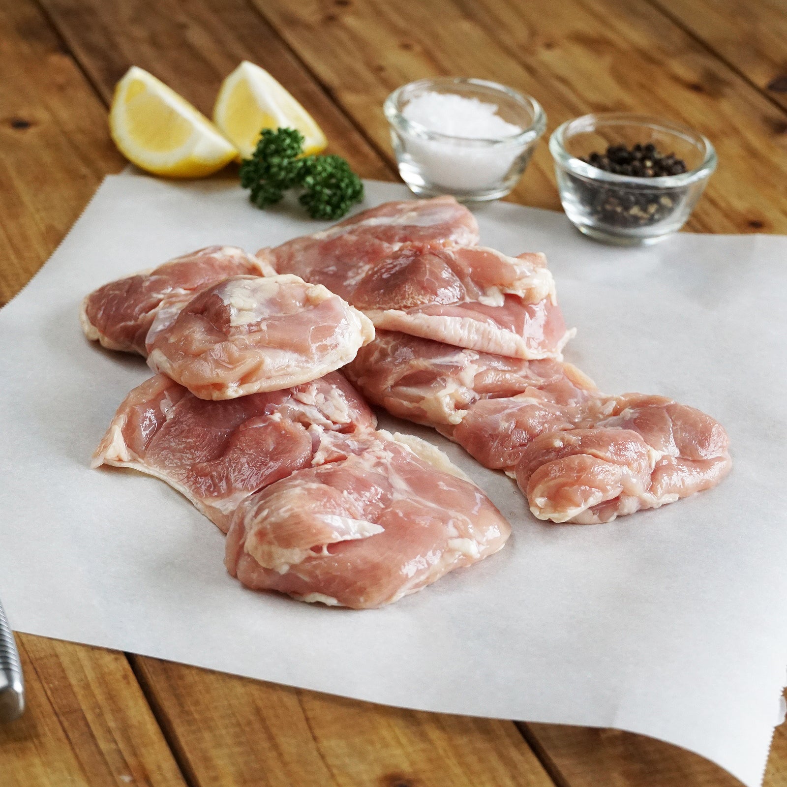 Organic Free-Range Chicken Boneless Thighs from New Zealand (500g) - Horizon Farms