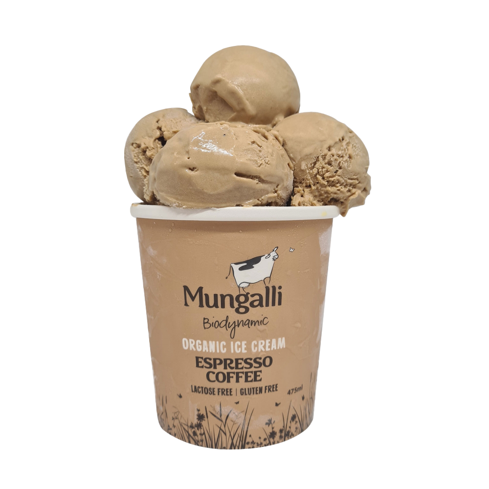 Certified Organic Espresso Coffee Ice Cream from Australia (475ml) - Horizon Farms