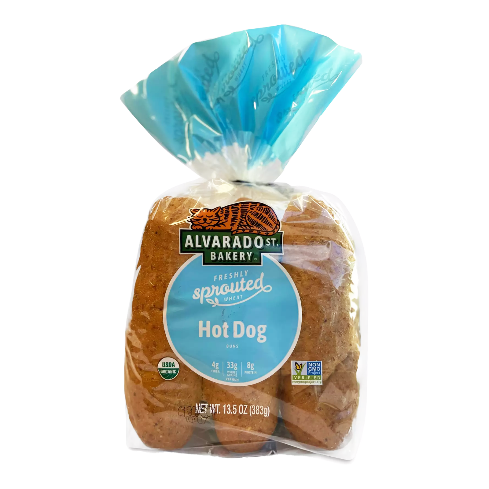 Certified Organic Sprouted Wheat Hot Dog Buns from California (6pc) - Horizon Farms