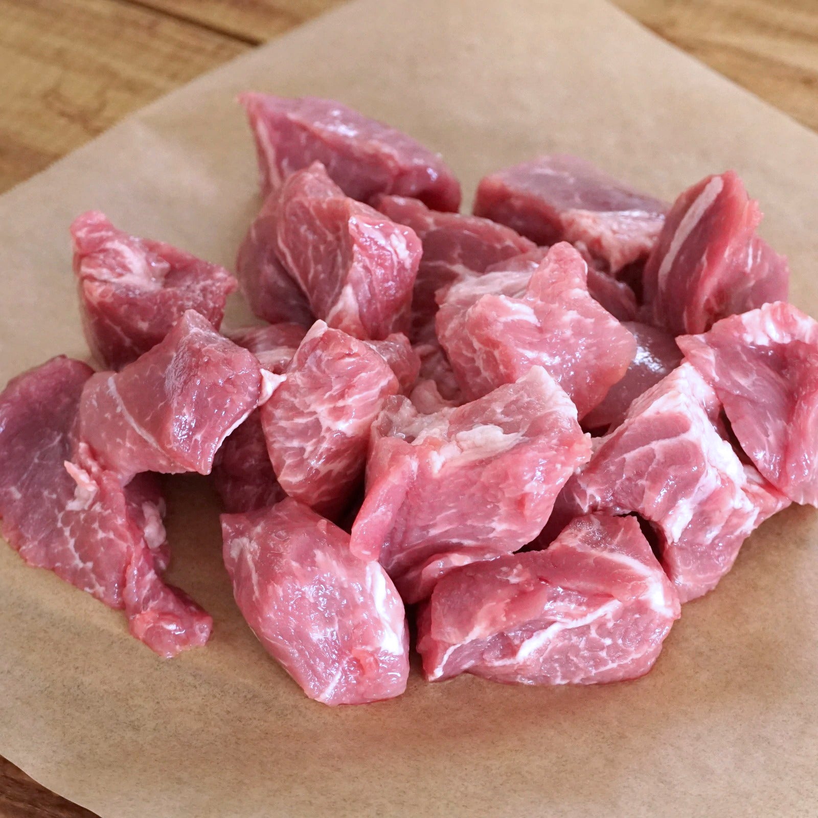 All-Natural Free-Range Pork Shoulder Meat for Stews (300g) - Horizon Farms