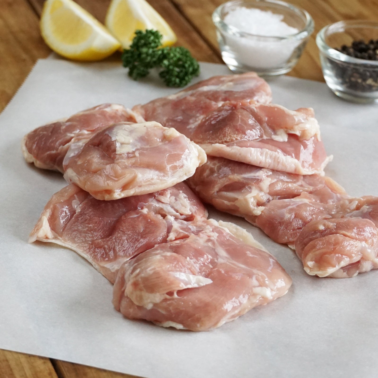 Organic Free-Range Chicken Boneless Thighs from New Zealand (500g) - Horizon Farms